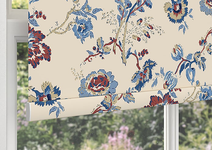 Land & Shore Orchard (Blackout), Blue Red - Twist&Fit Roller Blind - Image 4